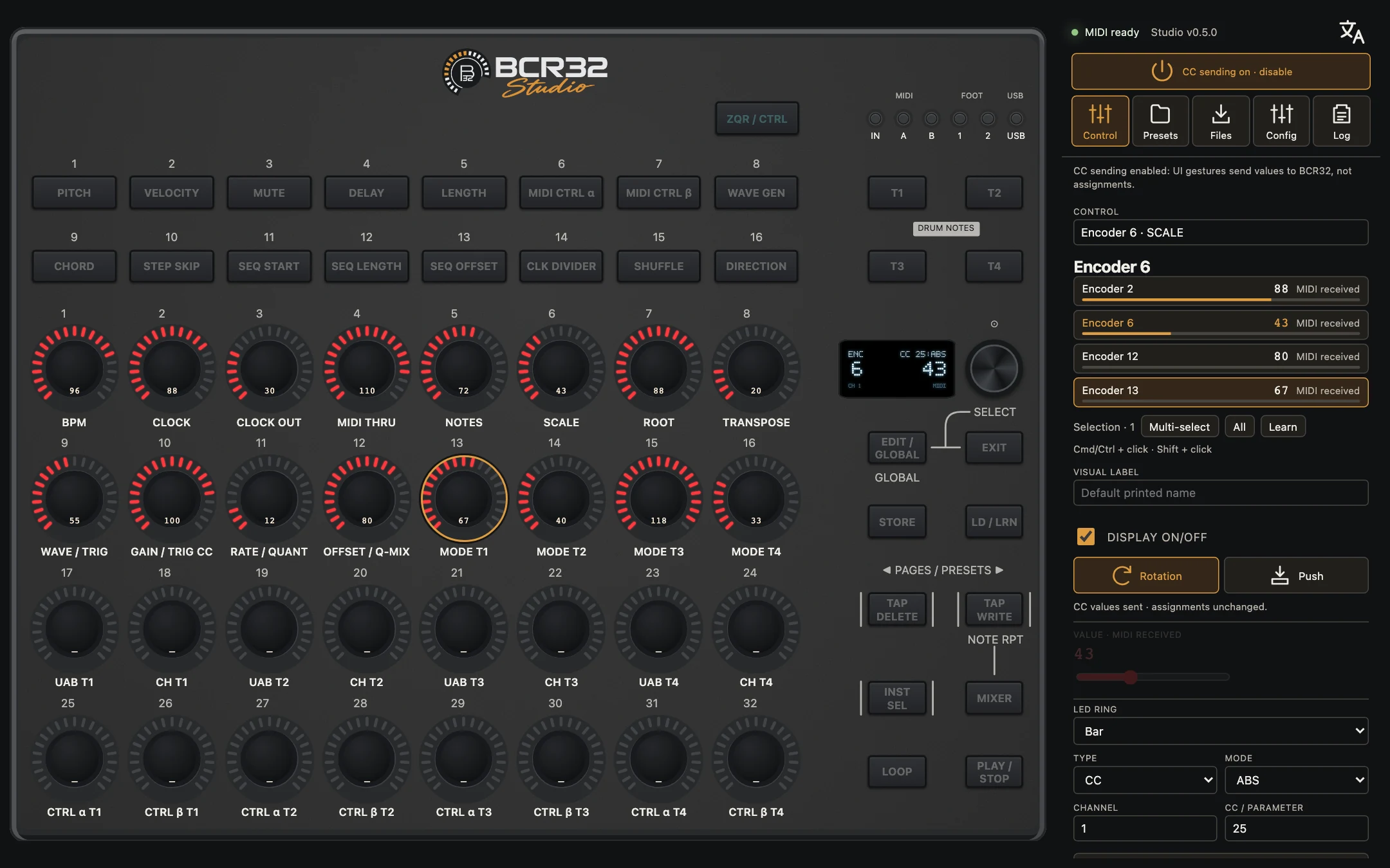 Capture de BCR32 Studio