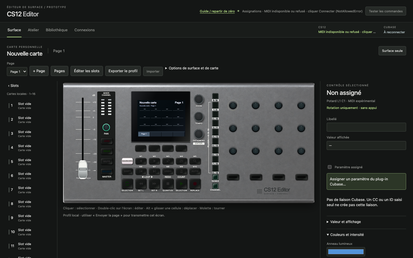 Capture de CS12 Editor